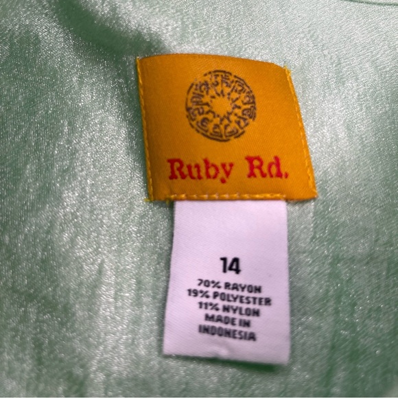 Rudy Rd. Purple and Gren Metallic Blouses - Picture 4 of 9